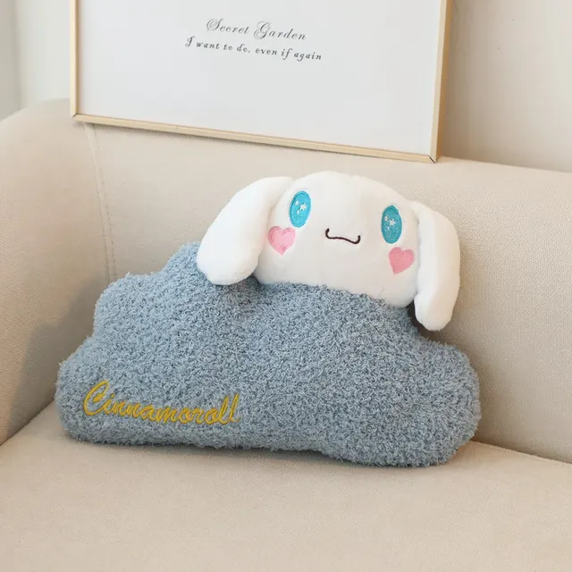 Kawaii Japanese Style Plush Toy Cute Cinnamoroll Pochacco My Melody Kuromi Cloud Plushies Back Cushion For Sofa Bed Throw Pillow