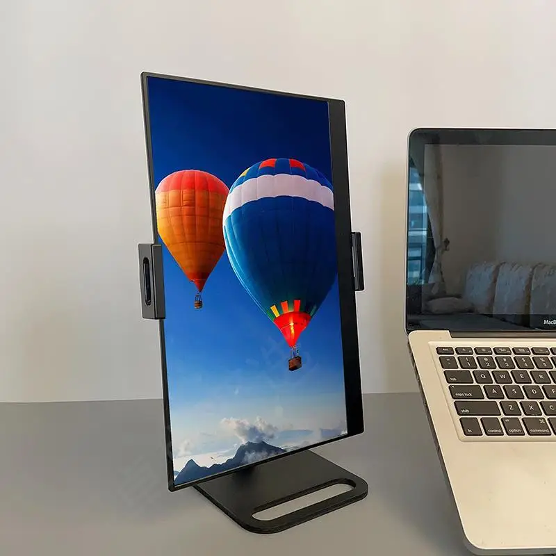 Tragbarer Monitorhalter Verstellbar & Faltbar – Für 6–17,3 Zoll Monitore & Tablets Bis 12,9 Zoll, Aus Aluminium, 360° Drehbar