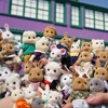 Easter Bunny 1:12 Scale Simulation Forest Family Reindeer Pretend Game Set Bear Panda Animal Dollhouse Children Birthday Gift 6
