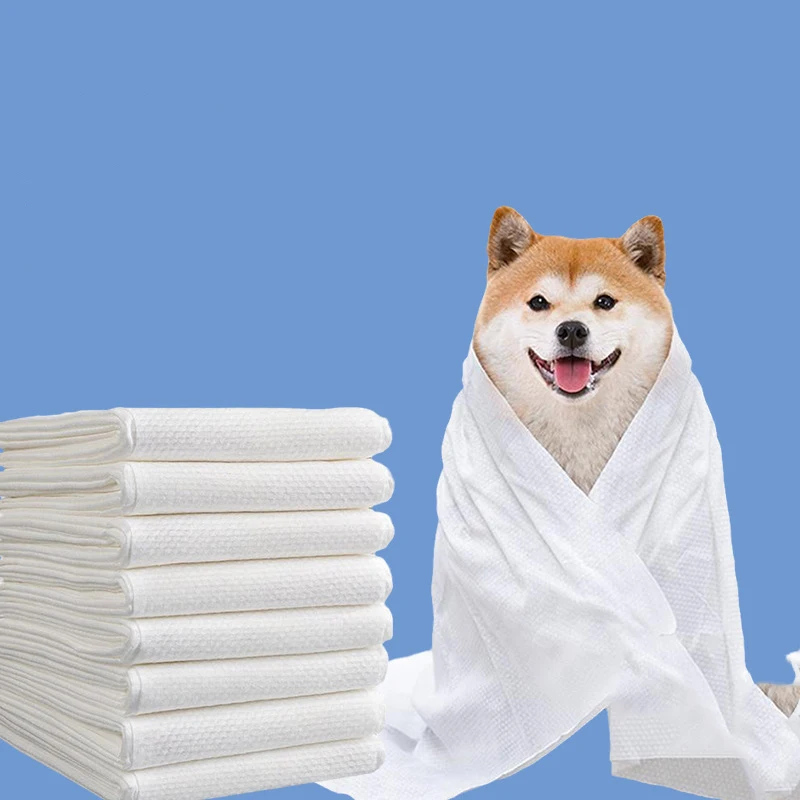 

Disposable pet bath towel, large-sized thickened dog and cat specific pet store shower absorbent towel, quick drying