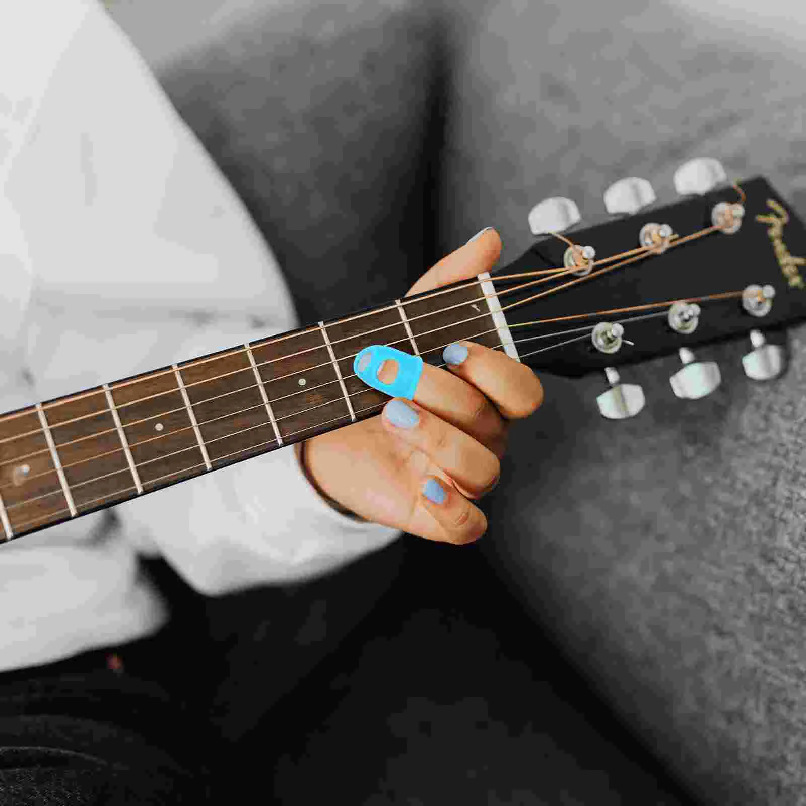 

Guitar Accessories Kids Guitars Finger Thumb Picks Guitar Finger Protectors Silicone Finger Guards Ukulele Electric Guitar