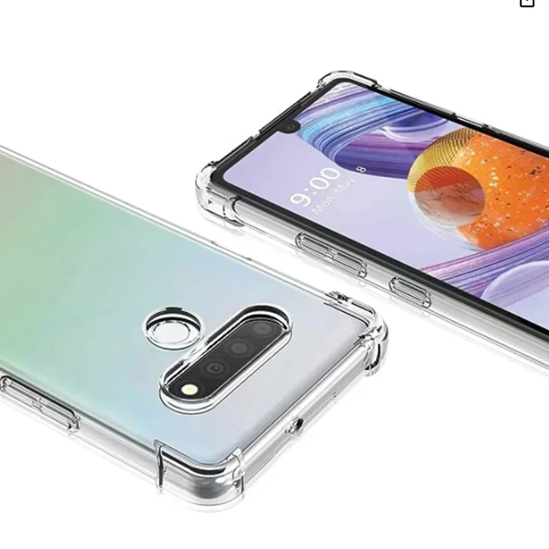 Transparent Shockproof Airbag Protective Phone Case - Soft TPU Material