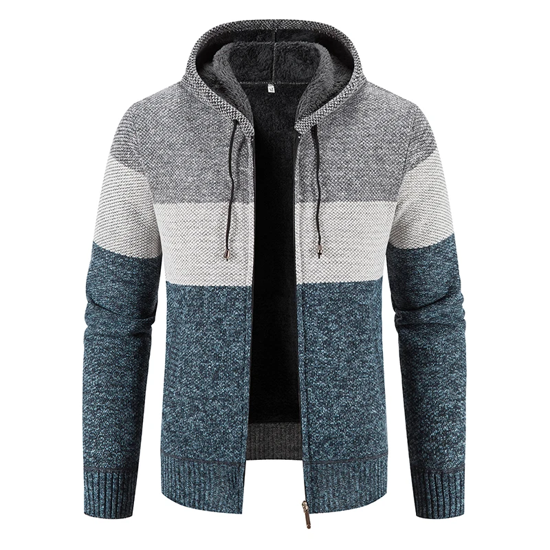 

Men Winter Casual Cardigans Hoodies Slim Fit Hooded Sweaters Sweatercoats Jackets Thicker Warm