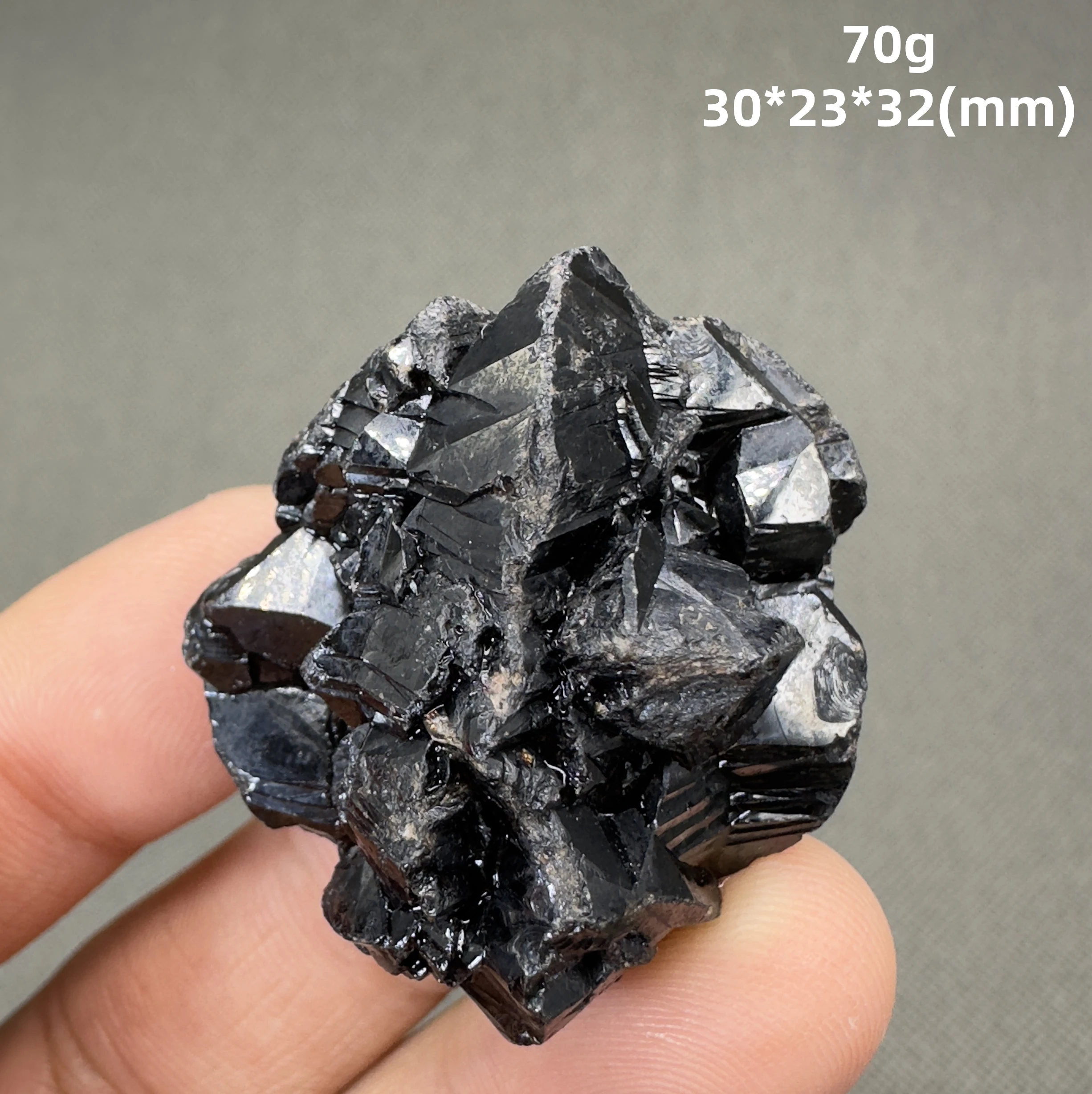Natural cassiterite mineral specimen + healing quartz crystals and stones rock gemstone 2