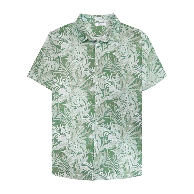 thumbnail image 1 of Camisas de hoja de arce para hombre, ropa con estampado 3D, camisa de playa hawaiana, camisetas de manga corta Y2k, ropa vintage informal, blusa con solapa, 1 of 5