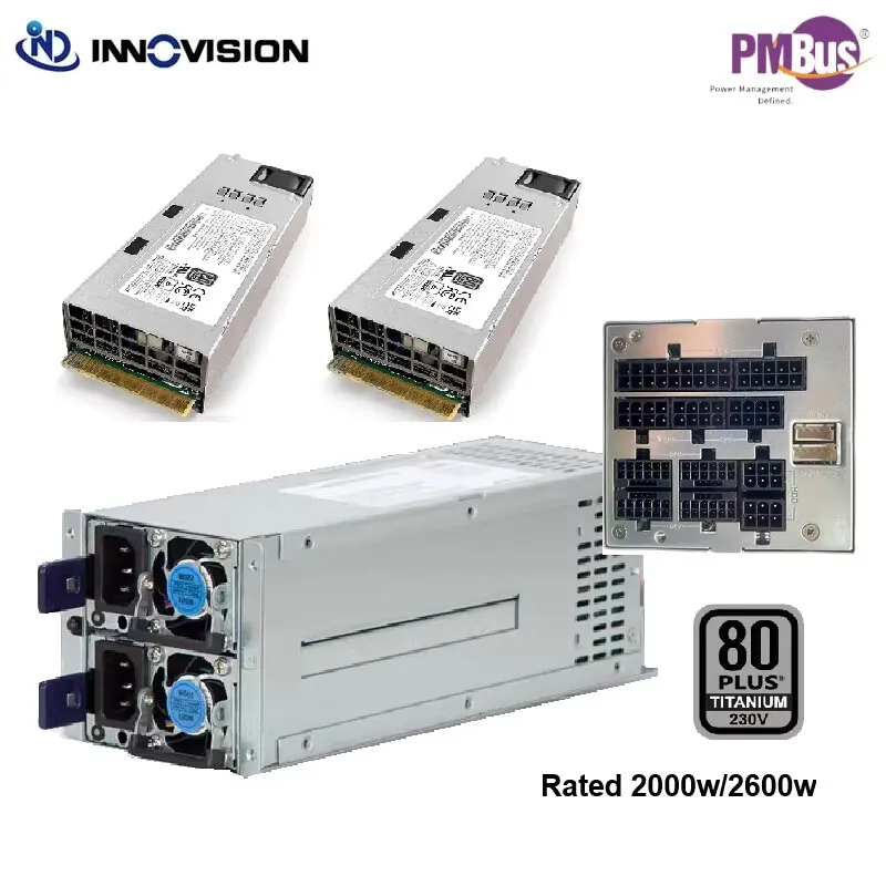 뉴 오리진 브랜드 2000W 2600W 3200W 80Plus 티타늄 CRPS 모듈 서버 이중화 전원 공급 장치
