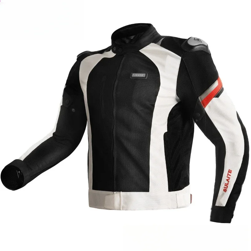Motorcycle mesh cycling suit, four-season breathable anti-drop suit, road racing rally locomotive equipment