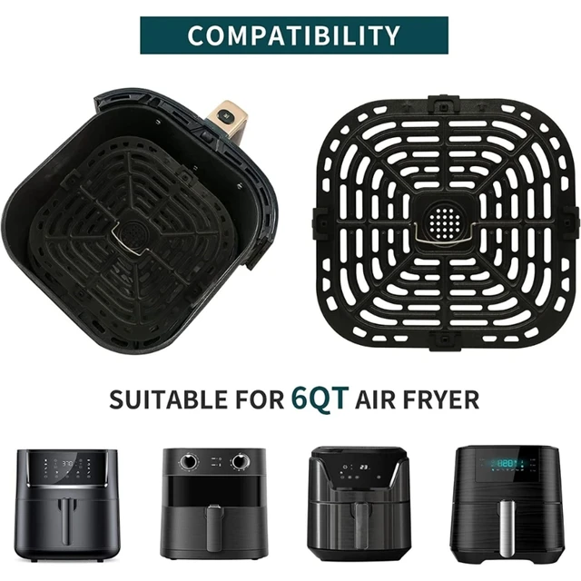 Air Fryer Grill Pan for Instant Pot Vortex 6 QT Air Fryer Accessories  Replacement Tray Rack Parts Grill Plate Crisper Plate - AliExpress