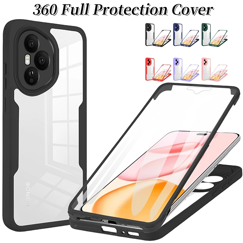 Full Protection 5G Phone Case with Clear Screen Film and Silicone Back Cover