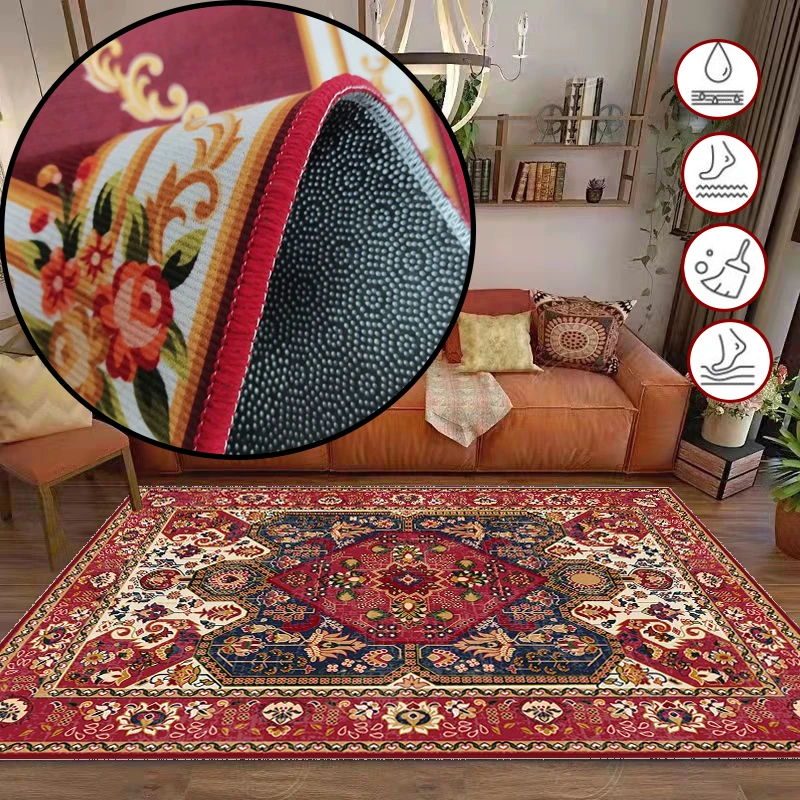 

Американские сельские персидские коврики для гостиной Декор Ретро богемный этнический стиль украшение спальни ковер нескользящий напольный коврик