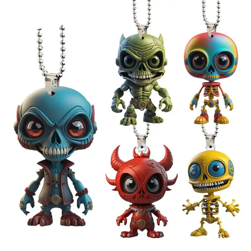

Car Rearview Mirror Pendant Alien Ornament Lace Pendant Autos Interior Rearview Mirror Pendant Decoration Cars Accessories
