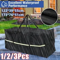 1/2/3Pcs Garden Furniture Cushion Storage Bag Waterproof Anti-UV Rip Proof Oxford Fabric Large Capacity Christmas Tree Organizer 1