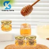 25ml Honey Pot Wedding Thank You Gift Jars with Lid Lable Paper Hang Tags for Handmade Items Mini Jam Container Glass Bottle 3