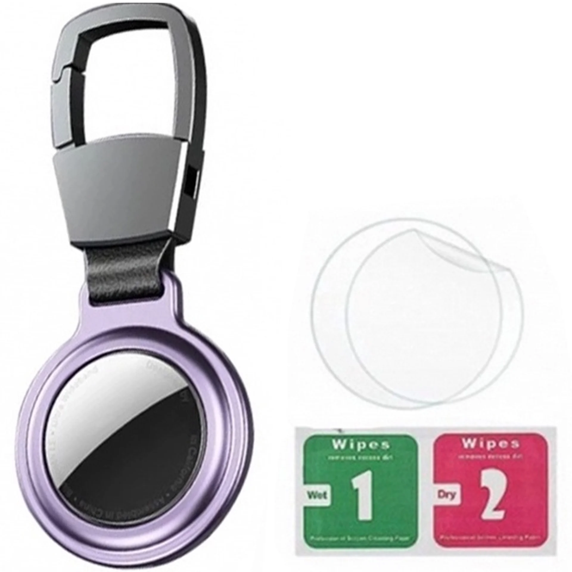 Premium Aluminum Airtag Holder - Metal Protective Sleeve with Enhanced Protection Film