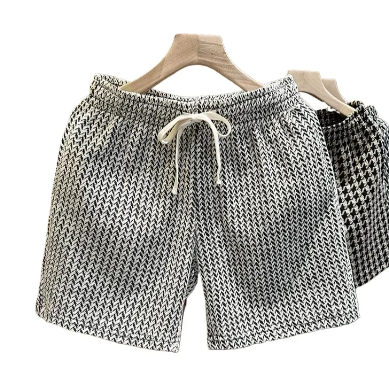 Stylish Men's Plaid Casual Beach Shorts