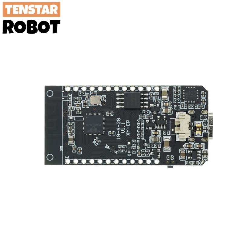 PCB detaylarını gösteren ESP32 T-Display modülünün yan profili