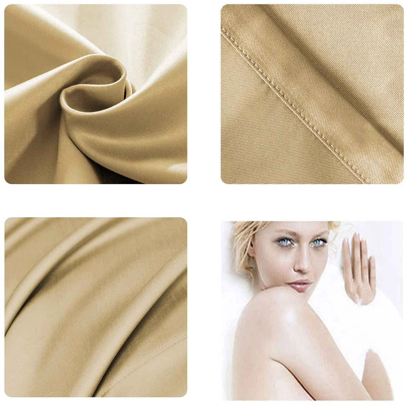 1/2 pcs Copper Pillowcase for Better Sleeping Anti-Aging Pillow Cover Wrinkles Reduction Hair Smoothing 5