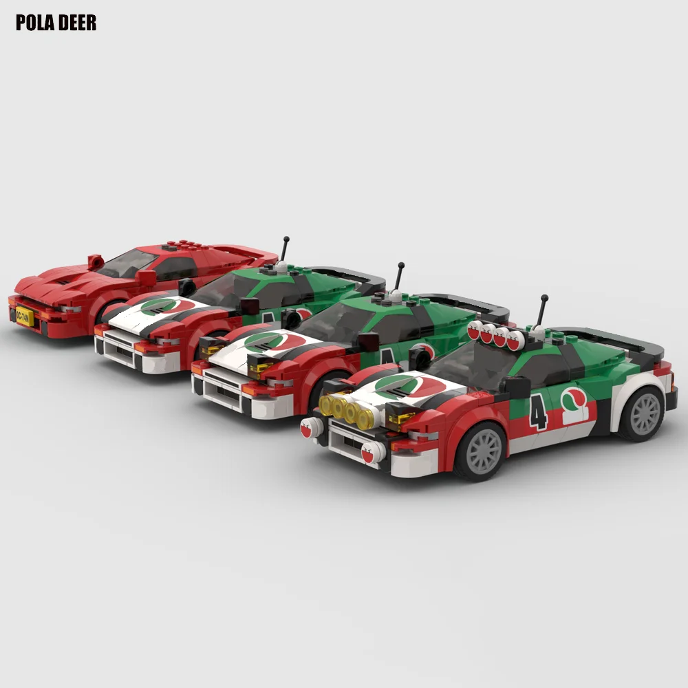 Poladeer 260-teiliges Celica GT-Set ​ ​ Champion-Serie Rennwagen Kreatives Montage-Set mit Aufklebern Baustein-Modell Jungen-Spielzeug Urlaubsgeschenk – Detail 5