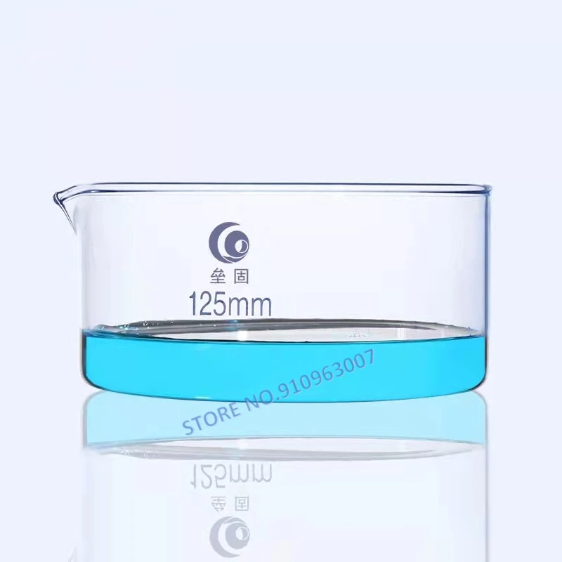 1pc High borosilicate glass crystallizing dish Circular dish Laboratory High temperature resistance lab glass supplies petri culture dish