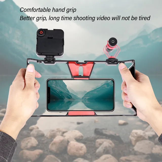 Phone Shooting Rig Stabilizer Professional Phone Handheld Rabbit Cage Adjustable 1/4 Inch Screw Port for Shooting for Video 1