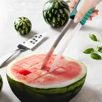Stainless Steel Watermelon Cutter Slicer Tool Quickly Safe Watermelon Cube Cutter Melon Slicer Kitchen Gadget 3