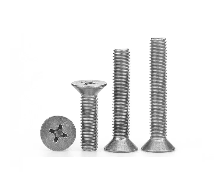cruz recessed escareados parafusos, TA2, M1.4, M1.6, M2, M2.5, M3, M4, M5