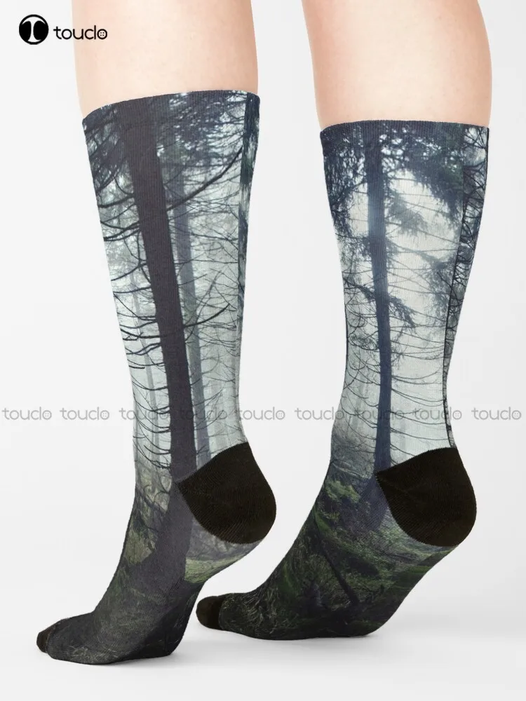 

Through The Trees Socks Long Socks Personalized Custom Unisex Adult Teen Youth Socks Comfortable Best Girls Sports Cartoon Girls
