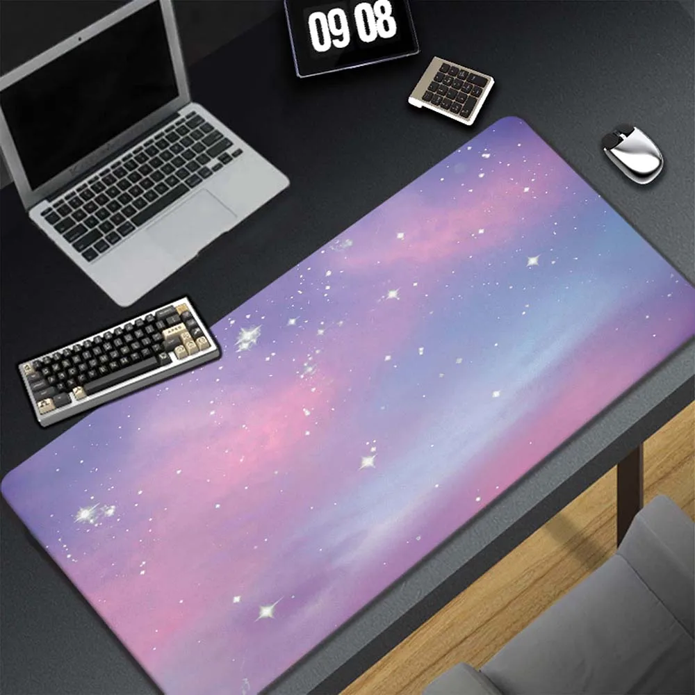 

Kawaii painting Mouse Pad 400x900mm Pc Gamer Mousepad Scenery Rubber Mouse Mat Gaming Speed Keyboard Pads Office Rubber Desk Mat
