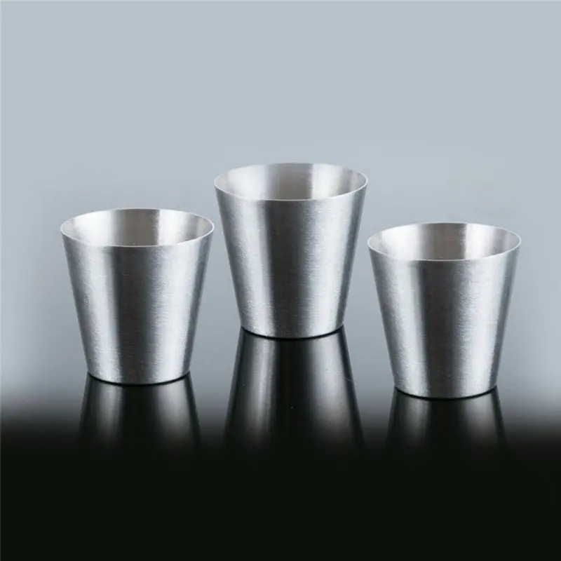 Tea Cup 4PCS 70ML 6PCS 30ML Stainless Steel Tea Cups