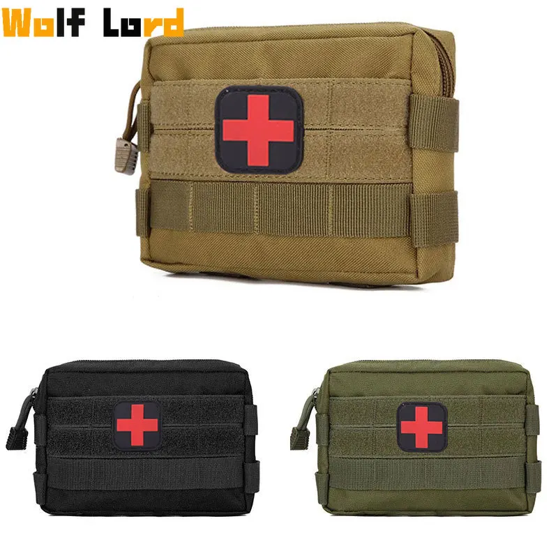 Tactical EDC Medical Pouch Outdoor Hunting Climbing First Aid Kit First Aid Pouch Outdoor Bag Molle Bag Molle Male Emergency Survival Medical Bag Packs