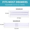 Adjustable Storage Drawers Divider Retractable Drawer Partition Holder Stationery Underwear Clapboard Kitchen Drawer Organizer 6