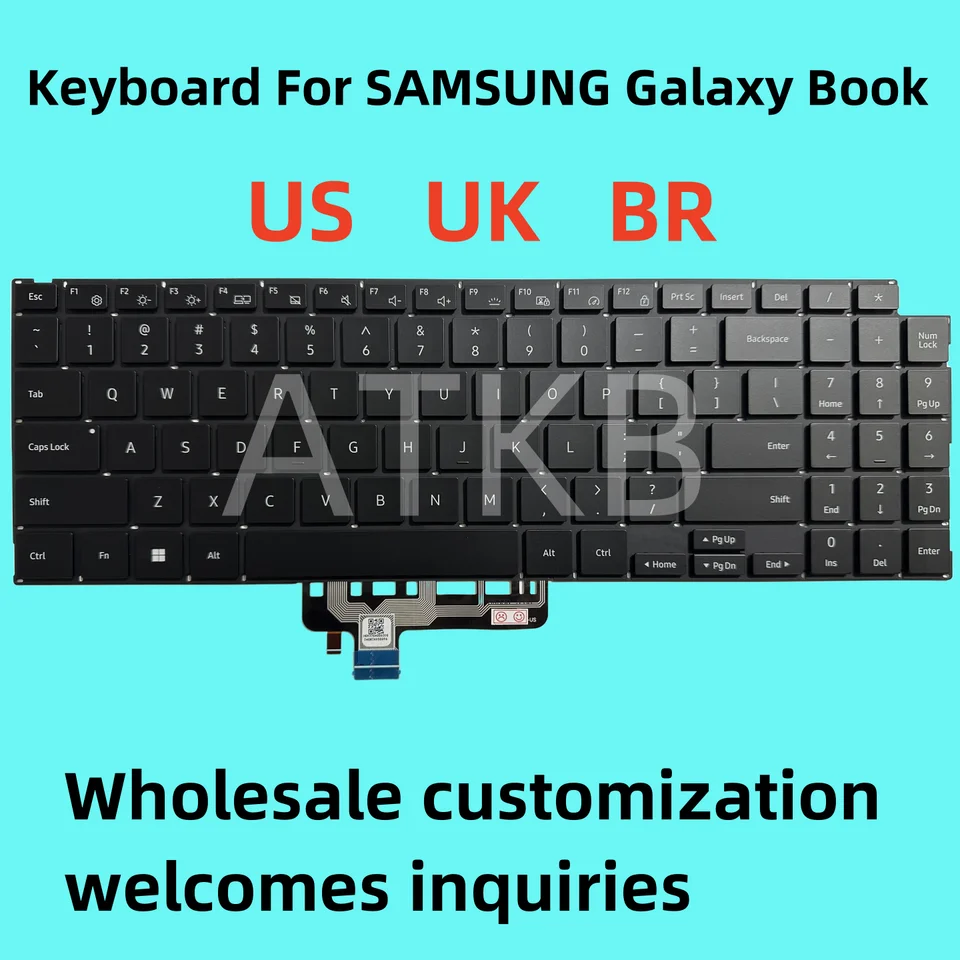 new laptop keyboard samsung galaxy book4 NP750XGJ NP750XGJ-KG7BR