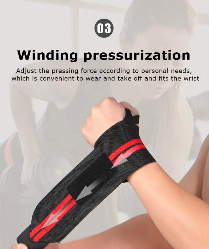 1PC Adjustable Wrist Straps Men And Women Elastic Wristband and Wrist Fixers of Athletes Powerlifting Straps wrist straps