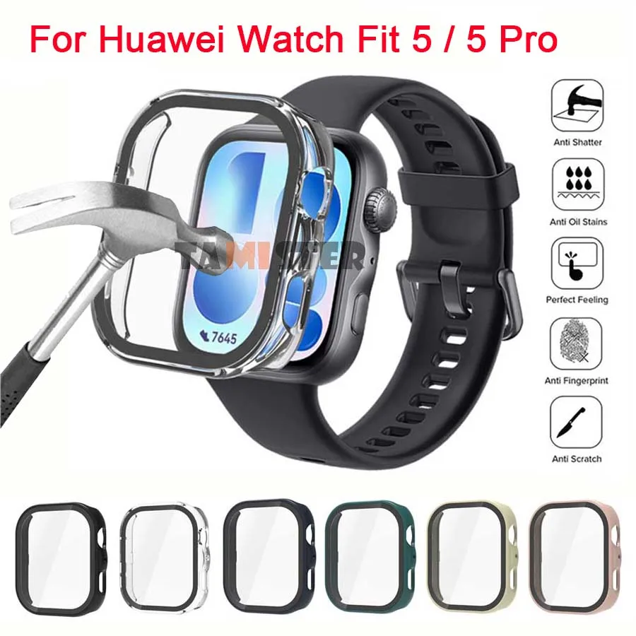 PC Case with Tempered Glass - Full Cover Protective Shell and Screen Protector