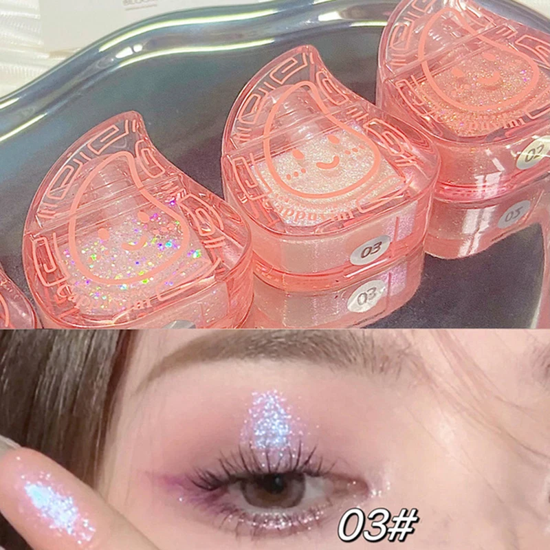 Glass Peach Bright Eye Shadow Stick Shimmer Glitter Highlight Liquid Eye  Liner Sequins Lying Silkworm Shiny Eyes Korean Makeup - AliExpress