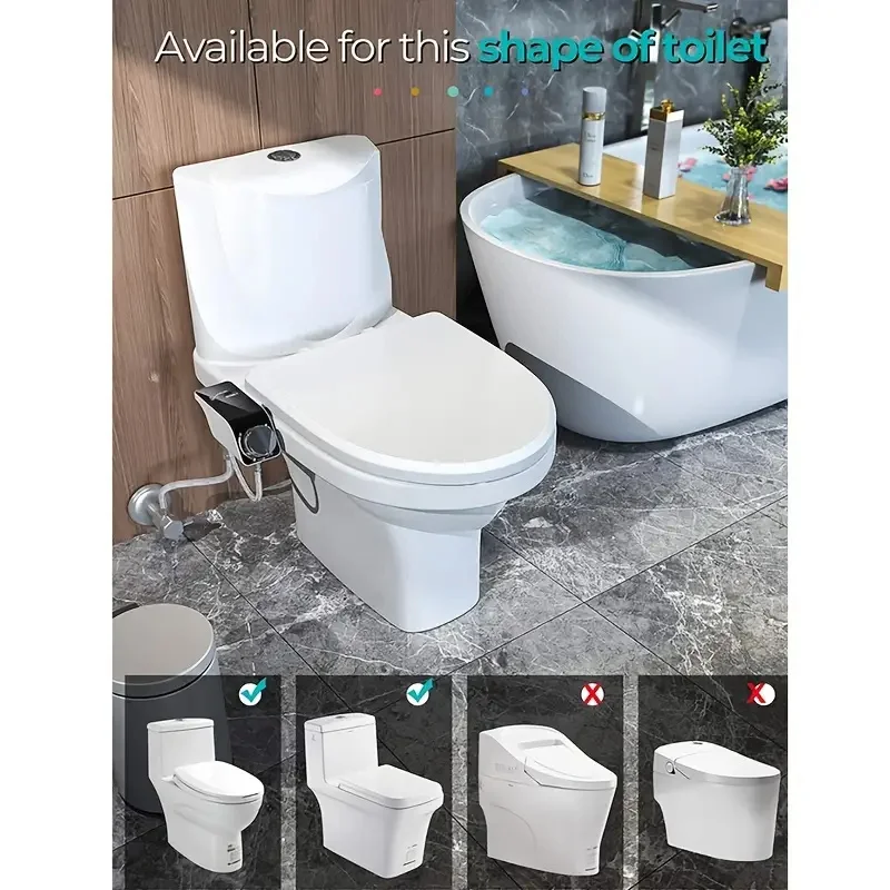 1 Set Portable Bidet For Women Self-Cleaning Toilet Attachment With Non-Electric Spray Washer Hygienic Bathroom Accessories 3