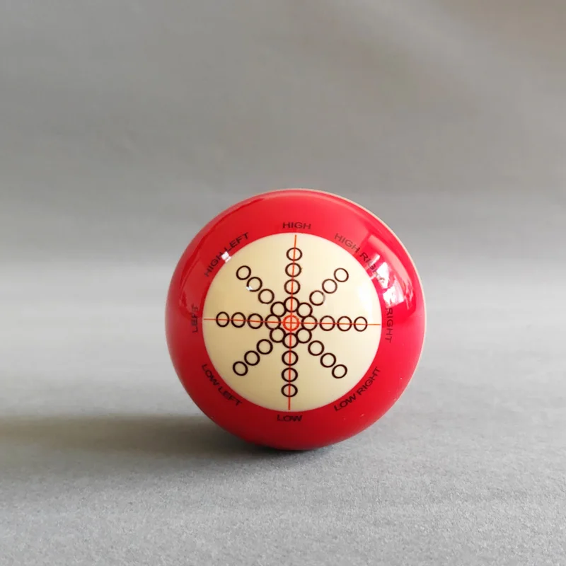 5.72cm Billiard Pool Practice Ball, Wear-resistant Snooker Training Cue Ball with Standard Lines and Dots