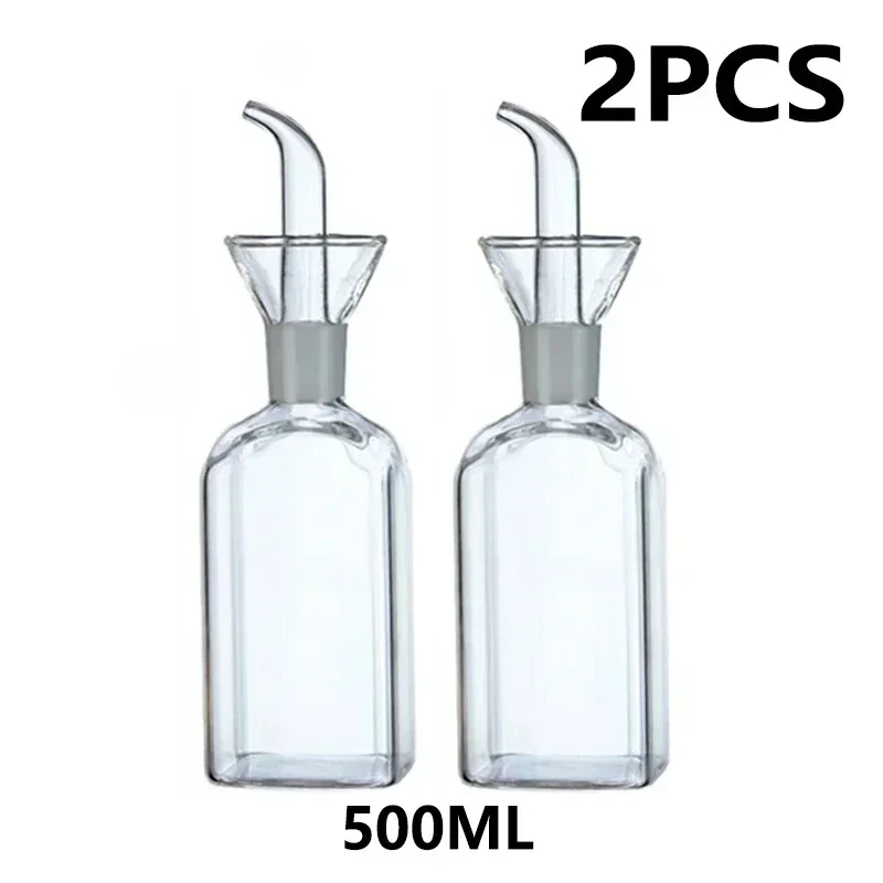 Premium High Borosilicate Glass Leak-Proof Oil & Vinegar Dispenser Bottle
