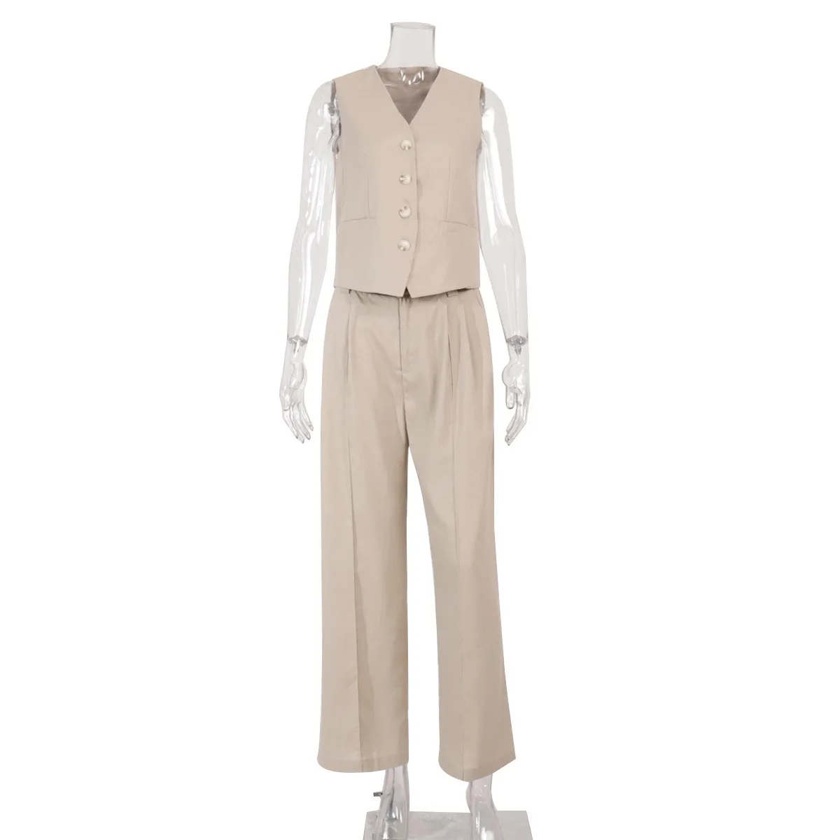 Customizable Two piece suit vest casual pants set 2-piece Sets