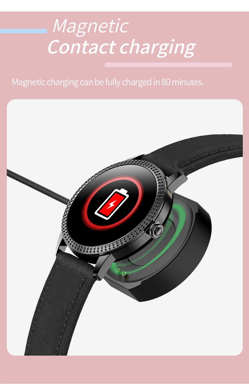 CF18P Men Women Fashion Smart Watch Full Touchscreen Waterproof Pedometer Heart Rate Blood Pressure Reminder Couple Smartwatch
