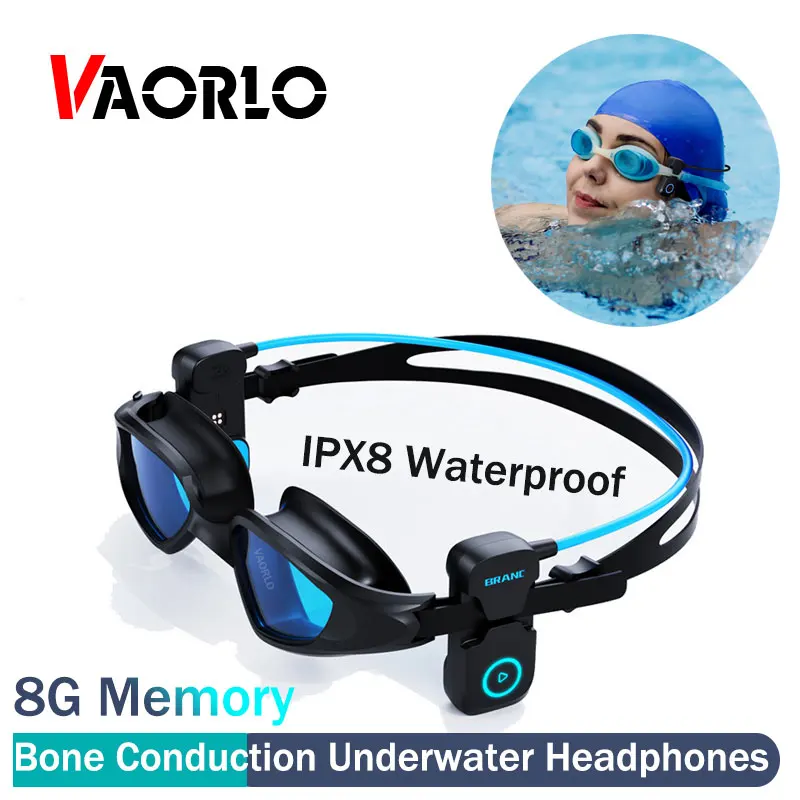 Bone Conduction Headphone IPX8 Waterproof Swimming Underwater Headset Diving 20m Music MP3