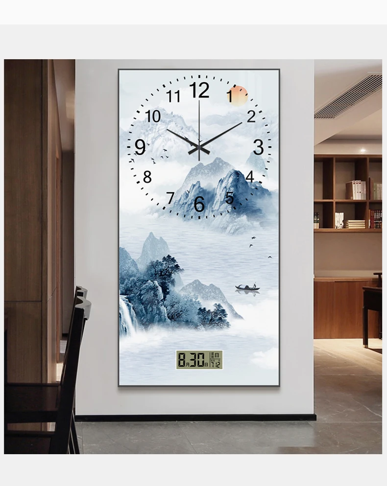 Description Picture 5 of itemLuxury High Wall Clocks Living Room Party Modern Design European Cute Clock Wall Aesthetic Relogio De Parede Unique Furniture
