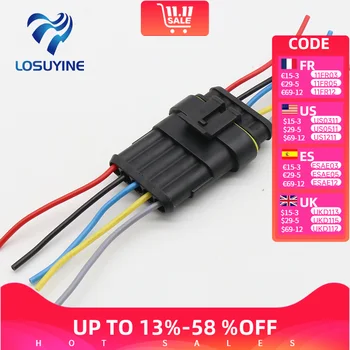 5 Pin Way Sealed กันน้ำลวดเชื่อมต่อชุดปลั๊กอัตโนมัติตัวเชื่อมต่อสายเคเบิล 1