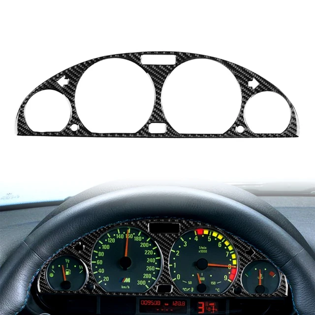 Carbon Fiber Car Dashboard Gauge Panel Cover Trim Decoration For BMW E46 3  Series 1998 1999 2000 2001 2002 2003 2004 2005 - AliExpress