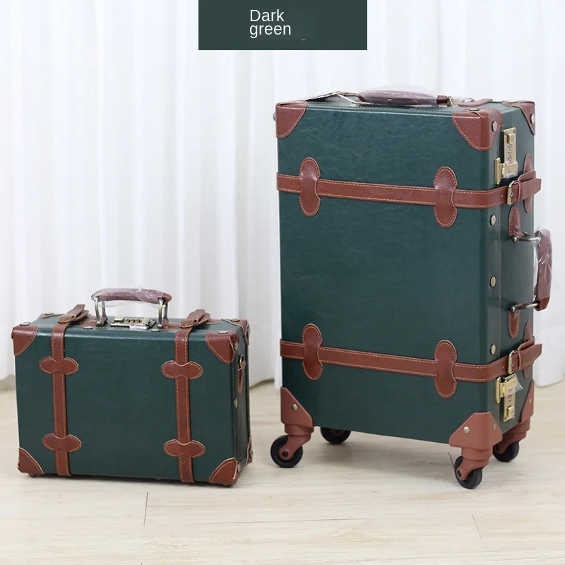 Suitcase Large Size Luggage Capacity LuggageTravel  Suitcase With Wheels 20-Inch Trolley Case Carry On Fashion Retro