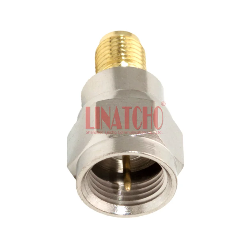 10 pcs Set-top Box TV Antenna Cable Coaxial F Male to SMA Female Brass Connector