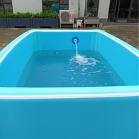 Piscine gonflable personnalisable pour enfants, piscine d'eau Portable en PVC avec tissu à Double paroi pour plusieurs personnes 2