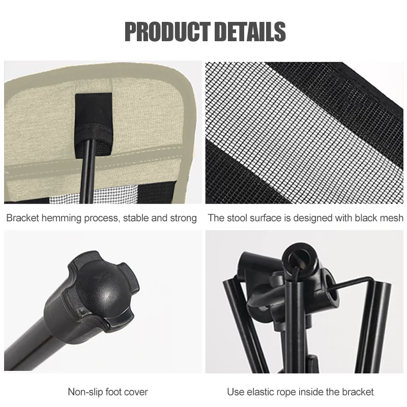 Outdoor Portable Folding Chair Footrest 5