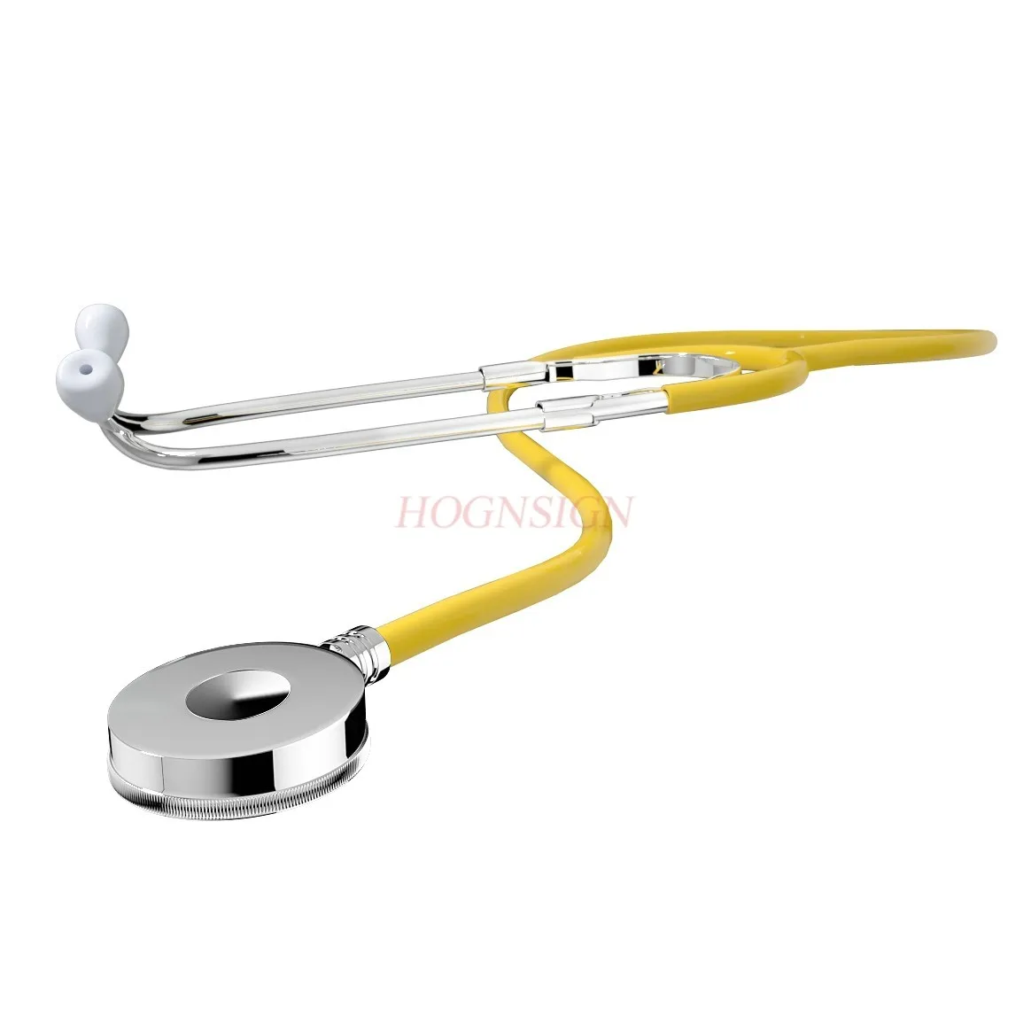 Surgical students majoring in stethoscopes listen to fetal heart rate using a single-sided stethoscope for home use