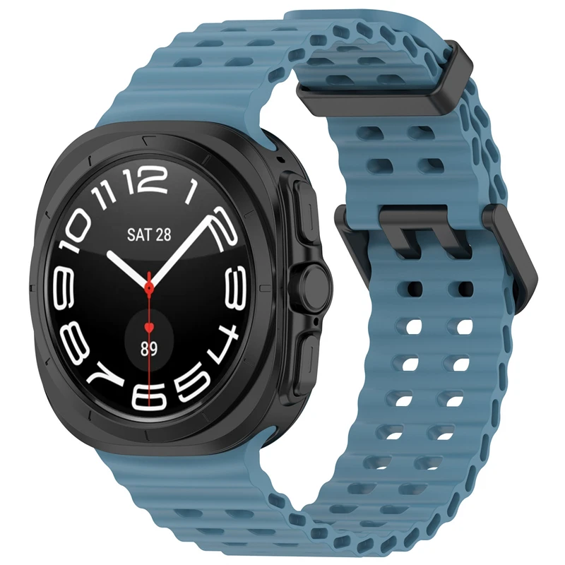 Silicone Sports Strap for 47mm Watch - Soft and Adjustable Bracelet Band for Men and Women